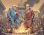 draw political cartoons with powerful satire
