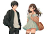 make a anime couple character art anime style