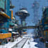 create stunning cyberpunk city art