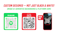 design a lifetime active custom qr code with your logo