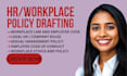 write HR compliance and workplace policy documents for your business