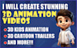 3d character animation, 3d animation video, 3d music animation
