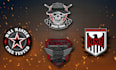 design patch, badge, army, military, circular, skull, stunning tactical logo