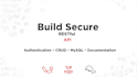 build a secure restful API in laravel with authentication