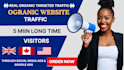 do 5min long time duration organic website traffic promotion