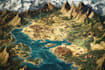 do fantasy map illustration