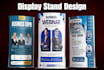 trade show booth design, backdrop exhibition stand graphics