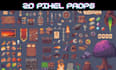 create pixel game environment tileset map sprite sheet animation props object