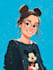 make a disney children cartoon illustration