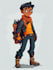 draw 2d game character illustration