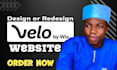 create wix website design redesign wix, develop wix landing page, wix velo code