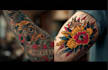 illustrate unique traditional or old school tattoo