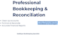 cleanup accounts, fix errors and reconcile accounts