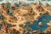 illustrate medieval fantasy and sci fi maps