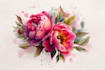 create a beautiful watercolor flowers tattoo design