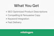 write SEO optimized shopify product descriptions
