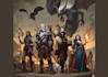 illustrate your dnd characters together as a heroic party
