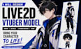 design live2d vtuber model anime model 2d male vtuber model vtuber rigging chibi