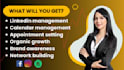 be your linkedin marketing manager for outreach and appointment setting