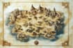 make a  fantasy map illustration