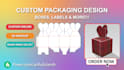 design your custom die cut or die line for your packaging design