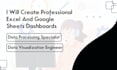 build excel and google sheet dashboards for ecommerce