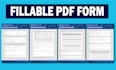 create and design fillable PDF form or interactive adobe form