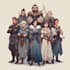 make your dnd group party illustration