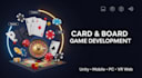 build multiplayer card game, board game in unity for mobile, PC, VR, ios and web