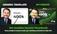 design professional youtube thumbnail