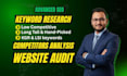 do advanced kgr keyword research, competitor analysis, and website audit