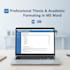format, edit, and design academic documents in ms word