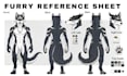 draw character ref sheet furry ref sheet anime oc 2d character reference sheet