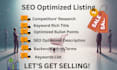 write top amazon listing SEO product descriptions