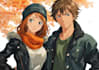 create a anime couple character art anime