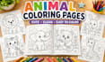 design unique animal coloring book for kids