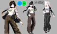 do custom vrchat avatar anime avatar vroid model vtuber model vtuber avatar