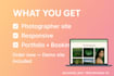 design a stylish modern photography website