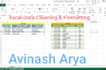 do excel data cleaning, formatting, split data to column