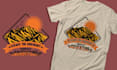 design retro and vintage tee graphics with custom typography