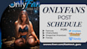 plan your content calendar and post schedule for onlyfans, chaturbate, and sp