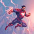 create dynamic superhero character art and custom design