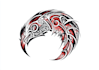 design small tribal tattoo with elegant pattern