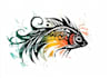 make artistic tribal tattoo for back or spine