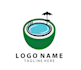 do modern non profit event or pool and spa logo design