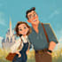 do cute disney cartoon portrait