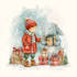 create festive holiday christmas design illustration