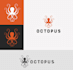 make hand drawn mascot octopus logo
