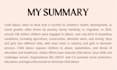 write a clear and concise summary for any text or article