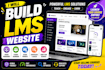 build lms educational website online course website education elearning website